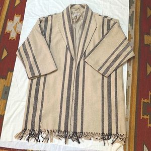Amuse Society Poncho Jacket One Size-Wool blend